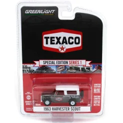 Charcoal Chrome Super Chase ~ 1/64 1963 Harvester Scout, Texaco Special Edition Series 1