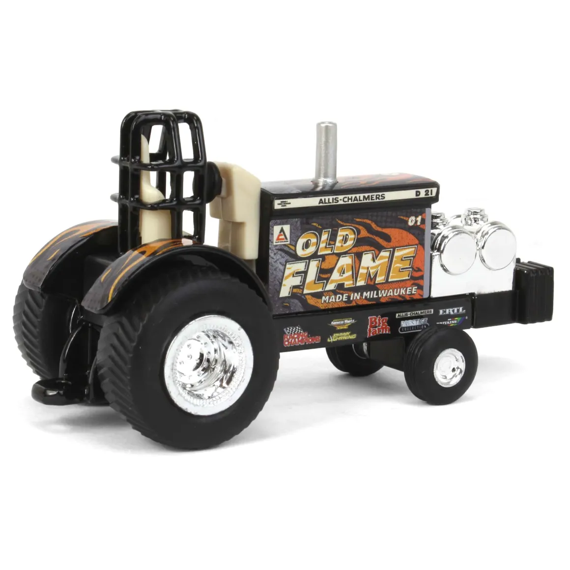 Chase Unit ~ 1/64 Allis Chalmers "Old Flame" Pulling Tractor