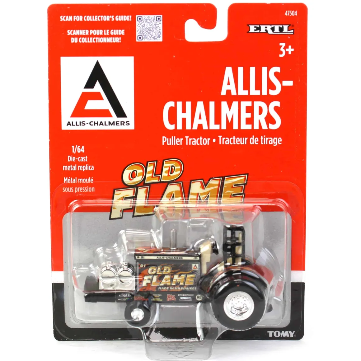 Chase Unit ~ 1/64 Allis Chalmers "Old Flame" Pulling Tractor
