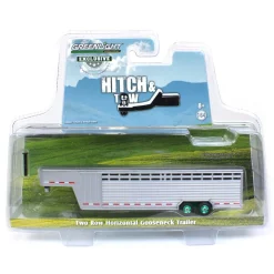 Chase Unit ~ 1/64 Polished Aluminum Two Slat 30" Tandem Axle Gooseneck Trailer