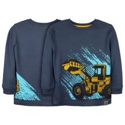 Children's John Deere Construction Wheel Loader Wrap Print Long Sleeve Shirt