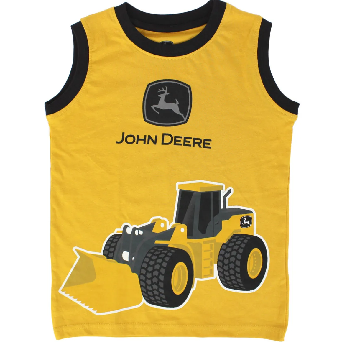 Children's John Deere Construction Wheel Loader Muscle T-Shirt