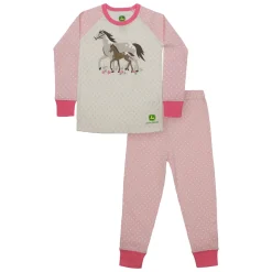 Childrens John Deere Mama & Foal Polka Dots Pajama Set