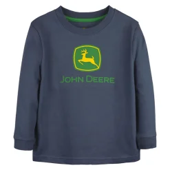 Children's John Deere Trademark Logo Blue Long Sleeve Shirt