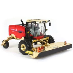 Chrome Chase Unit ~ 1/64 New Holland Speedrower 220 PLUS SP Windrower w/ Both Heads, 2022 Farm Show