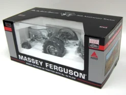 Chrome Version ~ 1/16 Massey Ferguson 65 with No. 62 Plow, Toy Tractor Times