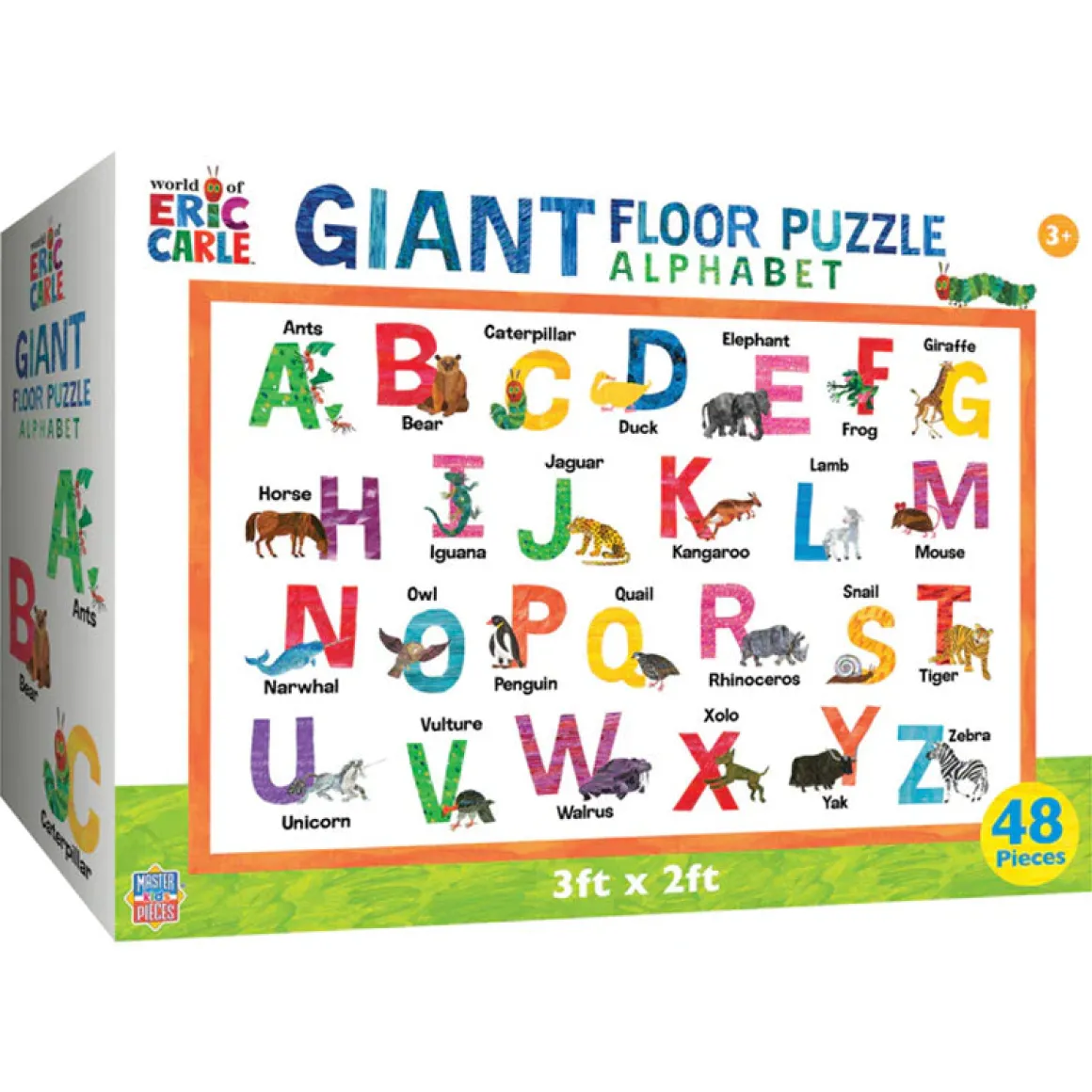 Eric Carle Alphabet 48 Piece Shaped Floor Puzzle