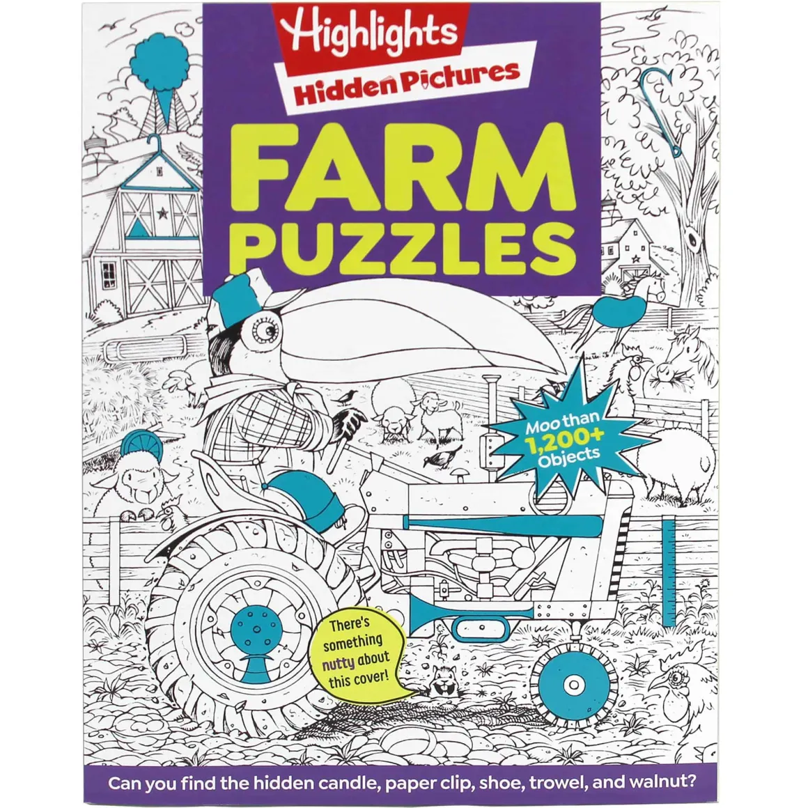 Farm Puzzles by Highlights Hidden Pictures Paperback Book