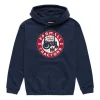 Farmall Antique Sign Navy Blue Hooded Sweatshirt