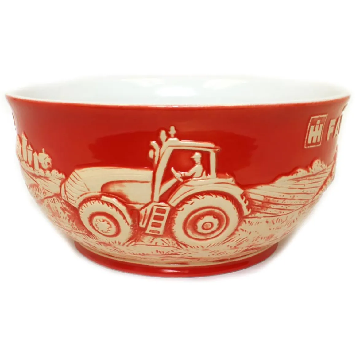 Farmall Large Raised-Relief Stoneware Bowl