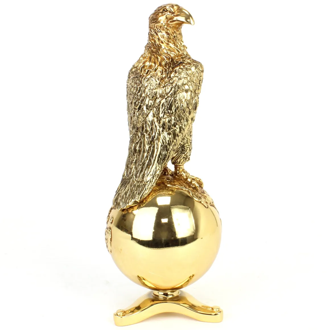 Gold / Bronze Edition ~ Case Old Abe Eagle on Globe, 3D Sculpture