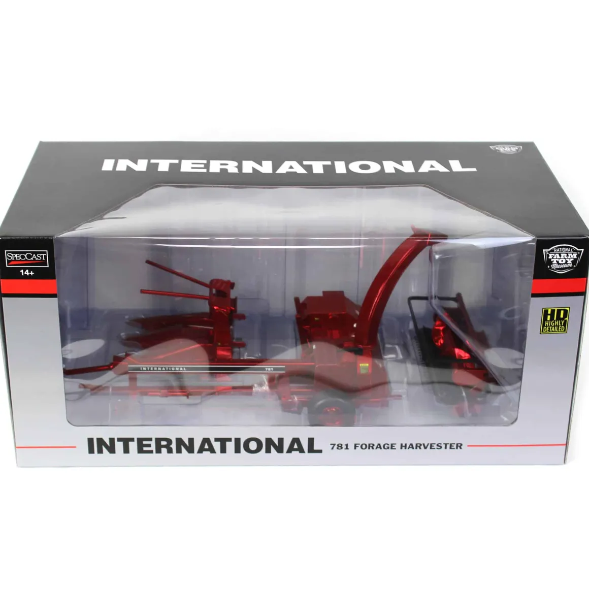 Gold & Red Chrome Set ~ 1/16 International 781 Pull-Type Forage Harvester, 2023 NFTM Renovation Unit, 3rd in Series