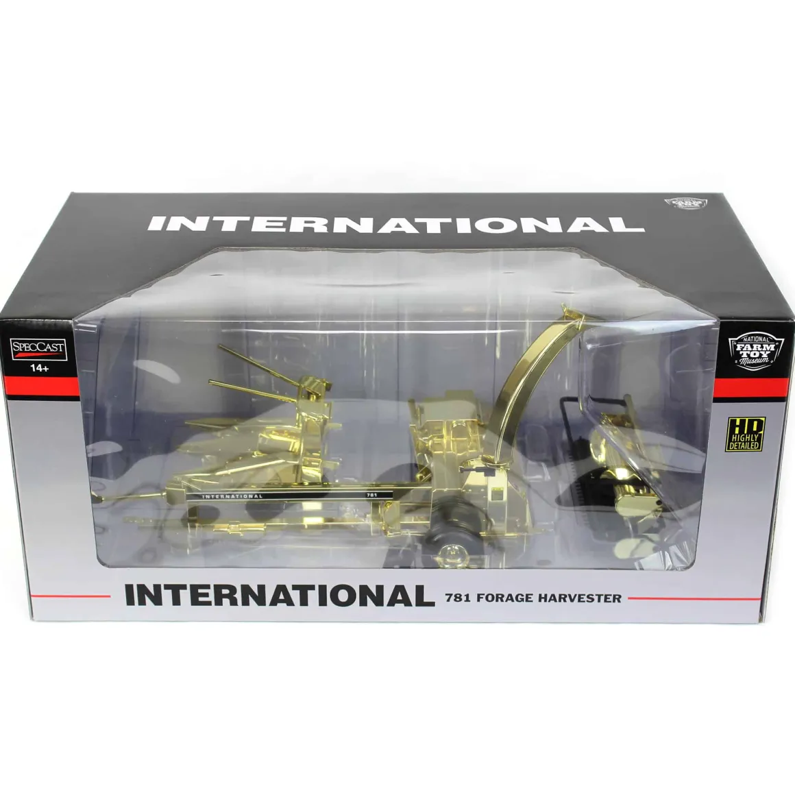 Gold & Red Chrome Set ~ 1/16 International 781 Pull-Type Forage Harvester, 2023 NFTM Renovation Unit, 3rd in Series