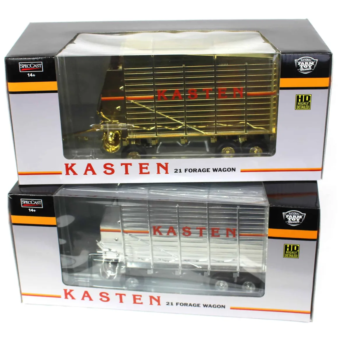 Gold & Silver Chrome Set ~ 1/16 Kasten Heavy Duty 21 Forage Wagon, 2022 NFTM Renovation Unit, 2nd in Series