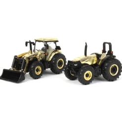 Gold Chrome Chase Unit ~ 1/64 Case IH Farmall 115A & Farmall 105A Set, 2023 Farm Show