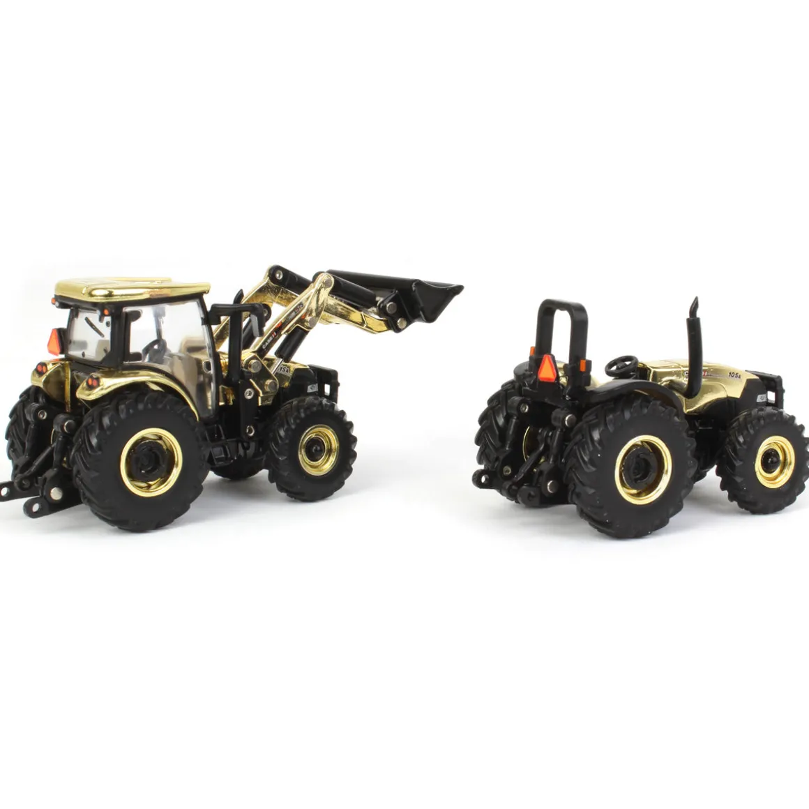 Gold Chrome Chase Unit ~ 1/64 Case IH Farmall 115A & Farmall 105A Set, 2023 Farm Show
