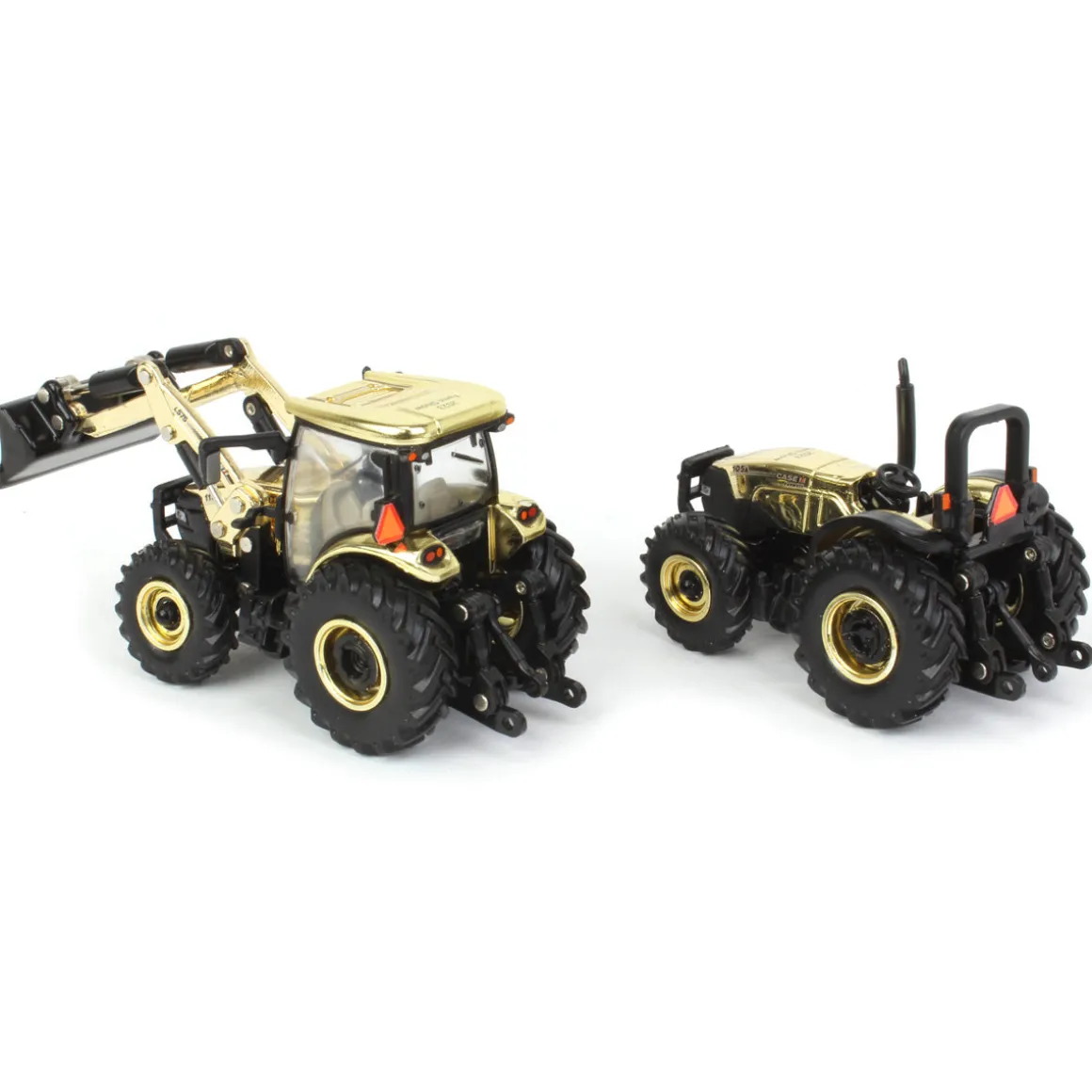 Gold Chrome Chase Unit ~ 1/64 Case IH Farmall 115A & Farmall 105A Set, 2023 Farm Show