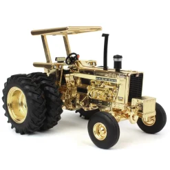 Gold Chrome Chase Unit ~ 1/32 Farmall 1206 w/ ROPS, Rear Duals & 3-point Hitch, 2023 Farm Show