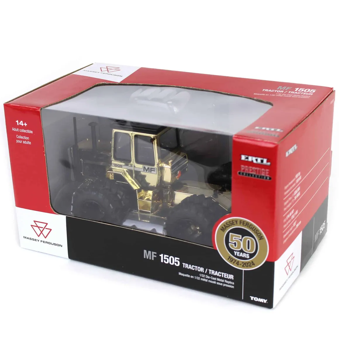 Gold Chrome Chase Unit ~ 1/32 Massey Ferguson 1505, 50th Anniversary Edition, ERTL Prestige Collection