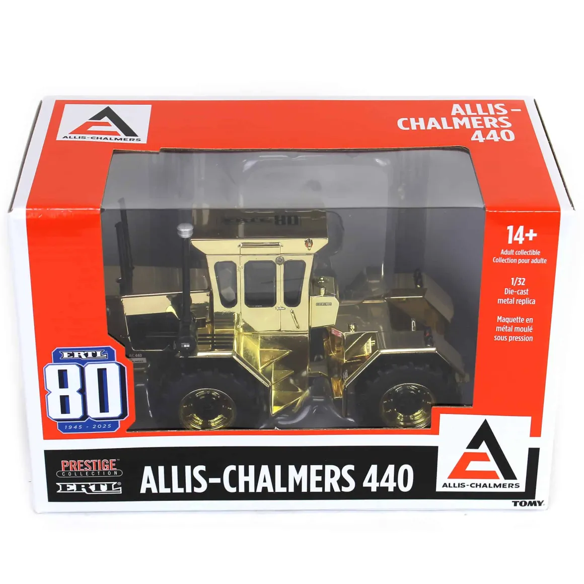Gold Chrome Chase Unit ~ 1/32 Allis Chalmers 440 4WD, ERTL 80th Anniversary, Prestige Collection