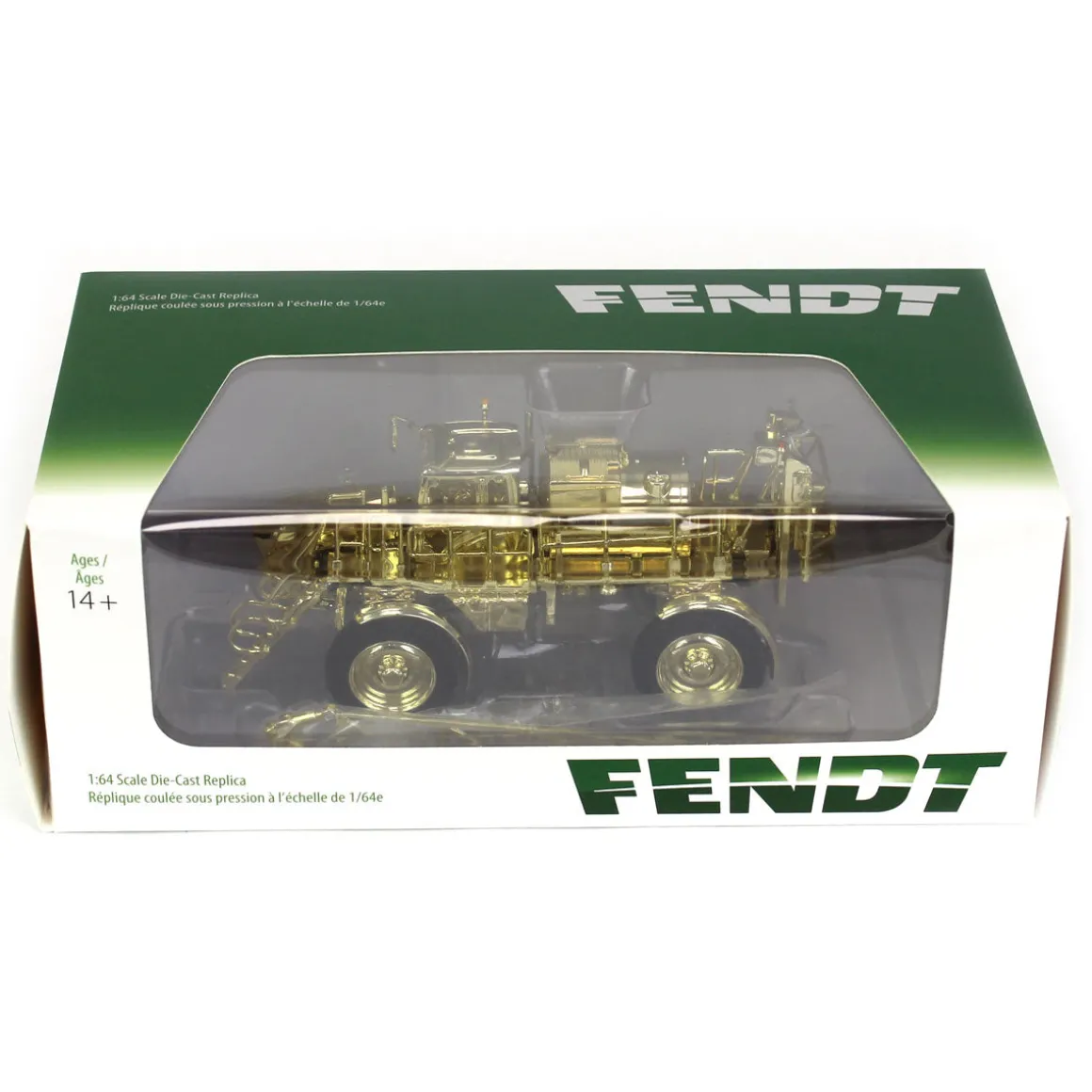 Gold Chrome Chase Unit ~ 1/64 High Detail Fendt Rogator 900 Sprayer w/ 120' Folding Boom