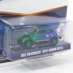 Green Chrome Super Chase ~ 1/64 1952 Volkswagen Split Window Beetle, Falken Tire, Club Vee-Dub Series 20