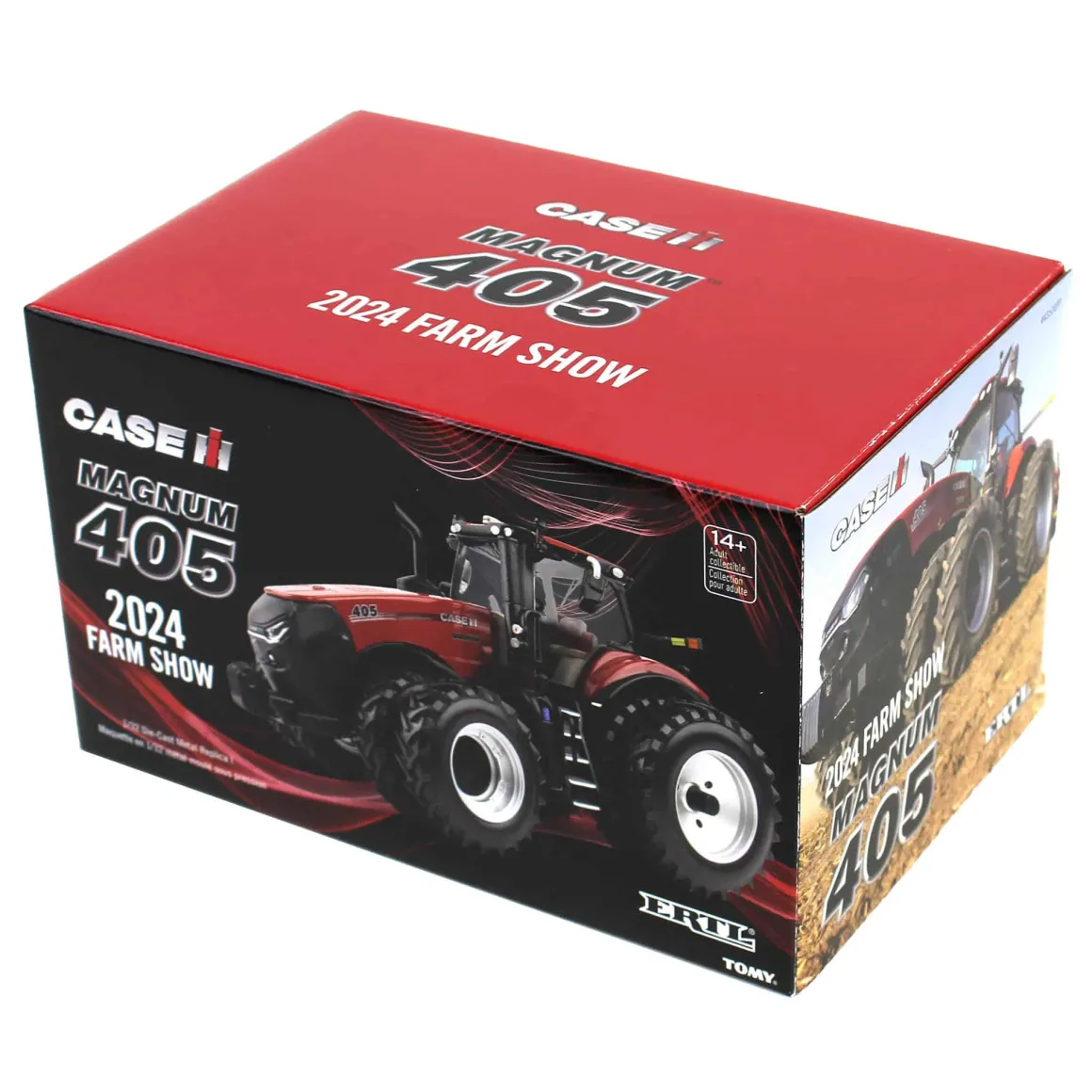 Gun Metal Chrome Chase Unit ~ 1/32 Case IH Magnum 405 Tractor, 2024 Farm Show, ERTL Prestige