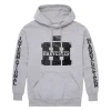 IH Distressed Logo Athletic Gray Hooded Sweatshirt