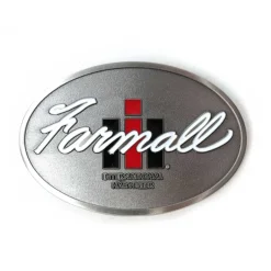 IH Farmall Brushed Pewter Belt Buckle
