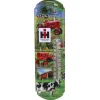 IH Farmall Cub & H Tractors w/ Cows in Farm Scene Metal Thermometer, 5.125in x 17.375in