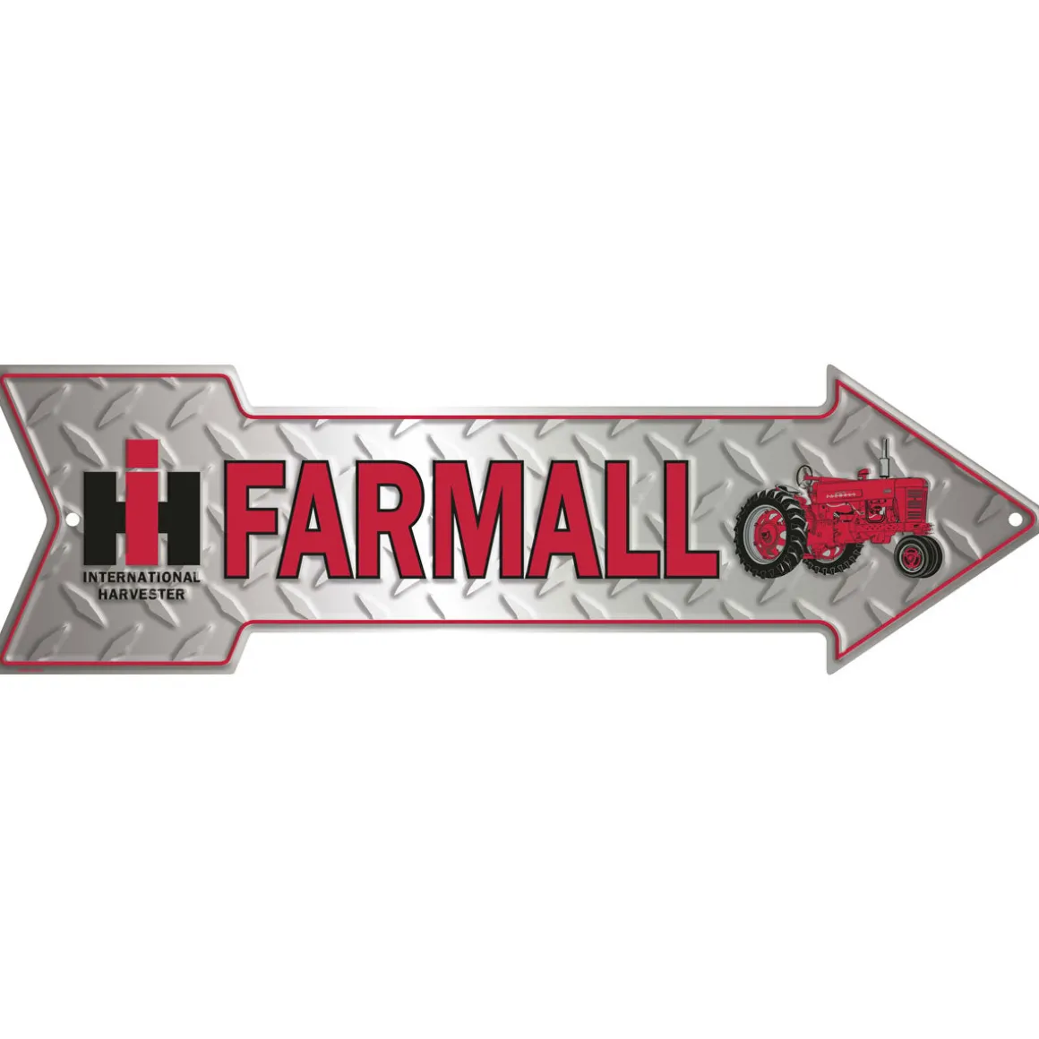 IH Farmall Diamond Plated Arrow Sign