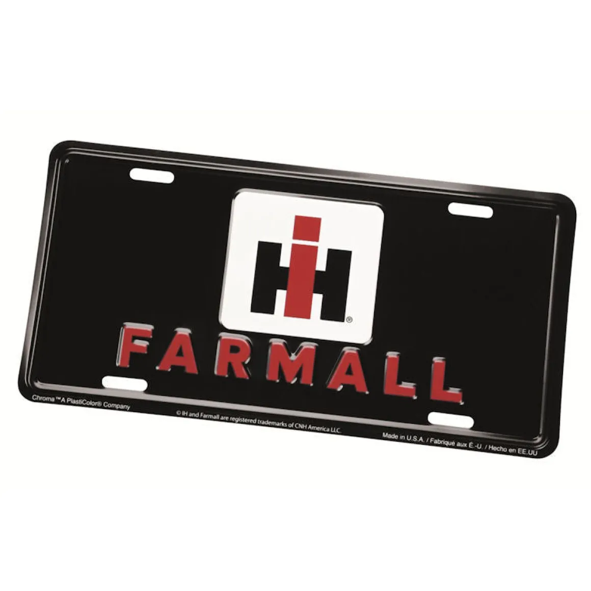IH Farmall 6in x 12in Metal License Plate