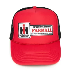 IH Farmall Red High-Profile Hat with Black Mesh Back