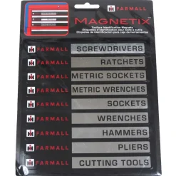 IH Farmall Toolbox Identification Magnet Labels