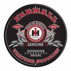 IH Farmall Tractor Supplies 12" Round Tin Sign
