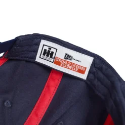 IH Logo Navy Blue Baseball Cap with American Flag Star-Filled IH Logo