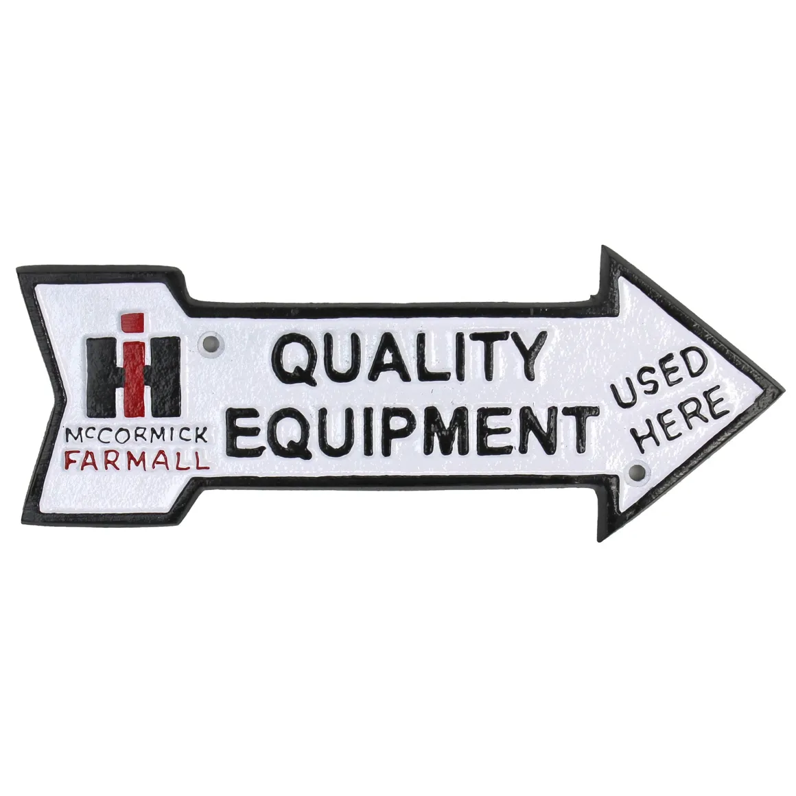 IH McCormick Farmall Cast Iron 10in x 4in Quality Equipment Plaque