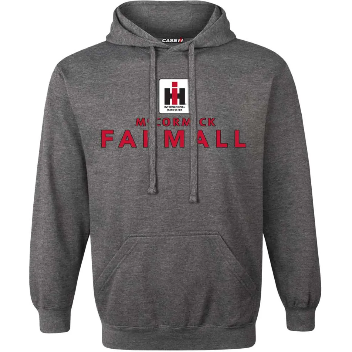 IH McCormick Farmall Heather Charcoal Hooded Sweatshirt