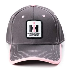 IH Stitched Logo Gray with Pink Accents Hat