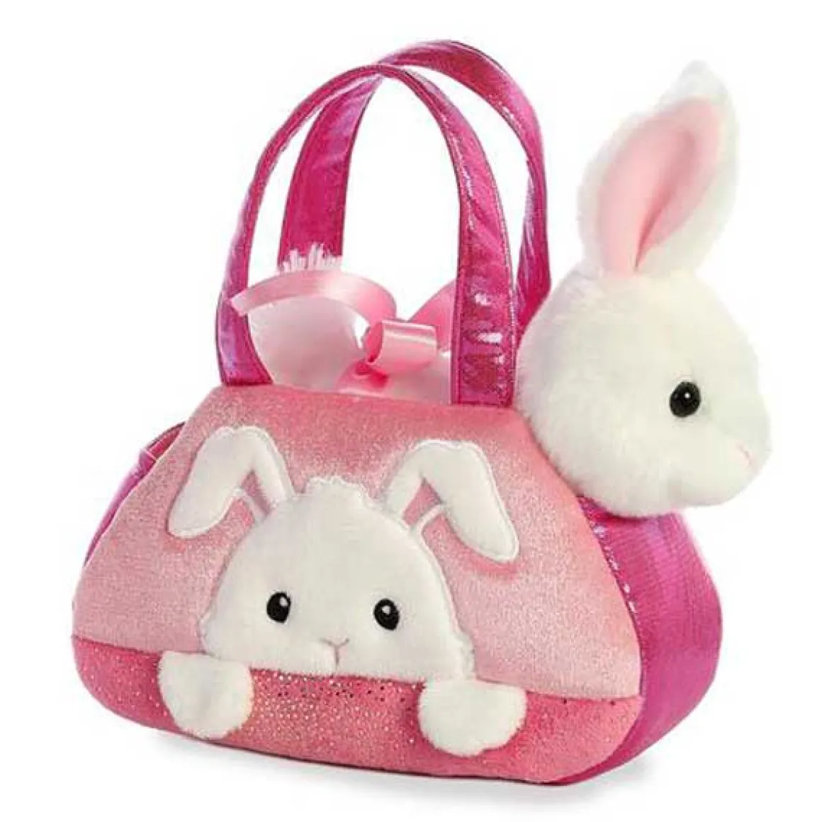 7in Peek-a-Boo Bunny Fancy Pals Purse by Aurora