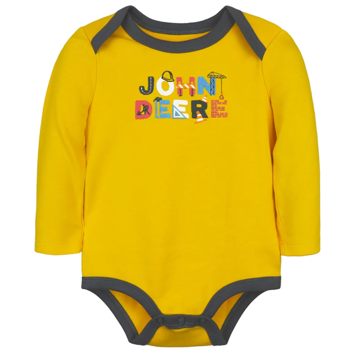 Infant John Deere Construction Equipment Onesy