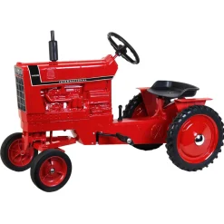 International 1466 Black Stripe Pedal Tractor with Rear Fenders & Muffler