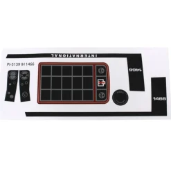International Harvester 1466 Black Stripe Pedal Tractor Decal Set