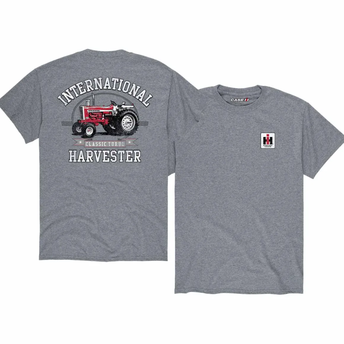 International Harvester Classic Turbo Heather Gray Short Sleeve T-Shirt