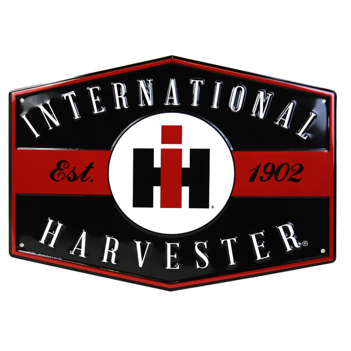 International Harvester Est. 1902 11.5in x 15.5in Hexagon Sign
