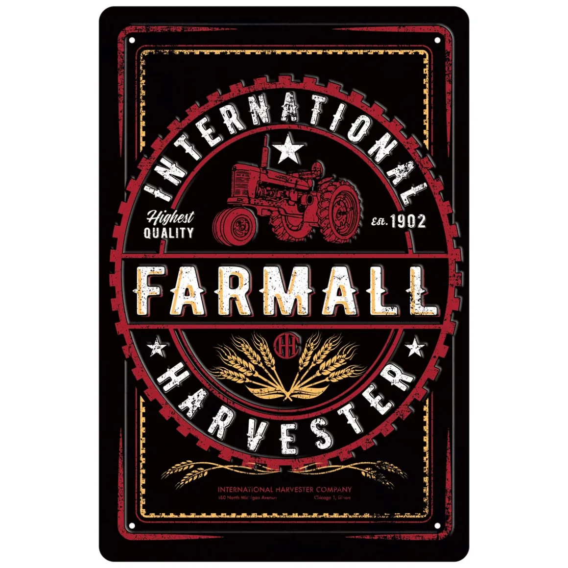 International Harvester Farmall 12in x 18in Tin Sign