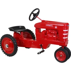 International Harvester Farmall M Narrow Front Pedal Tractor with White Stripe Grille