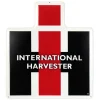 International Harvester IH Logo Die-cut Embossed Metal Sign, 15in x 17in