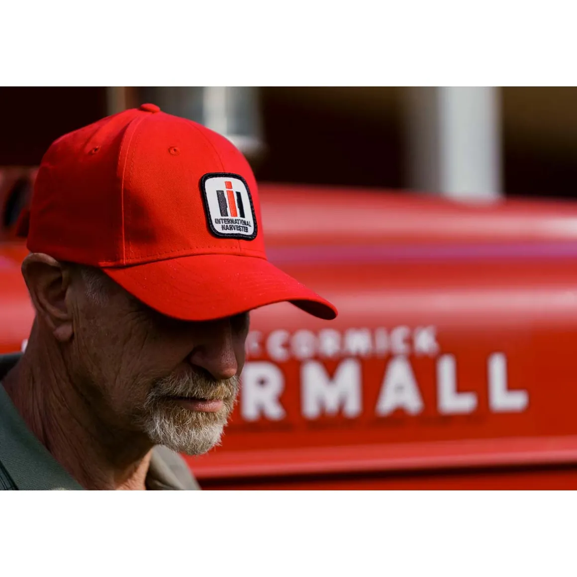 International Harvester Logo Solid Red Cap