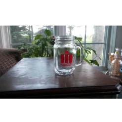 International Harvester Logo 16oz Mason Jar Mug